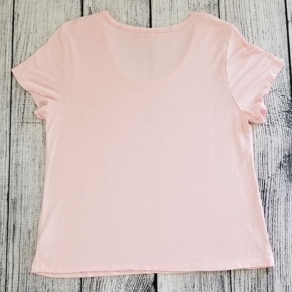 Betsey Johnson Pink Palm Tree Graphic Tee - Picture 2 of 5